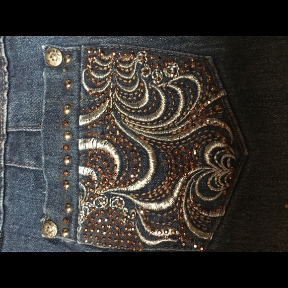Secretly Evil mini skirt with lots of bling on it! - Picture 2 of 7